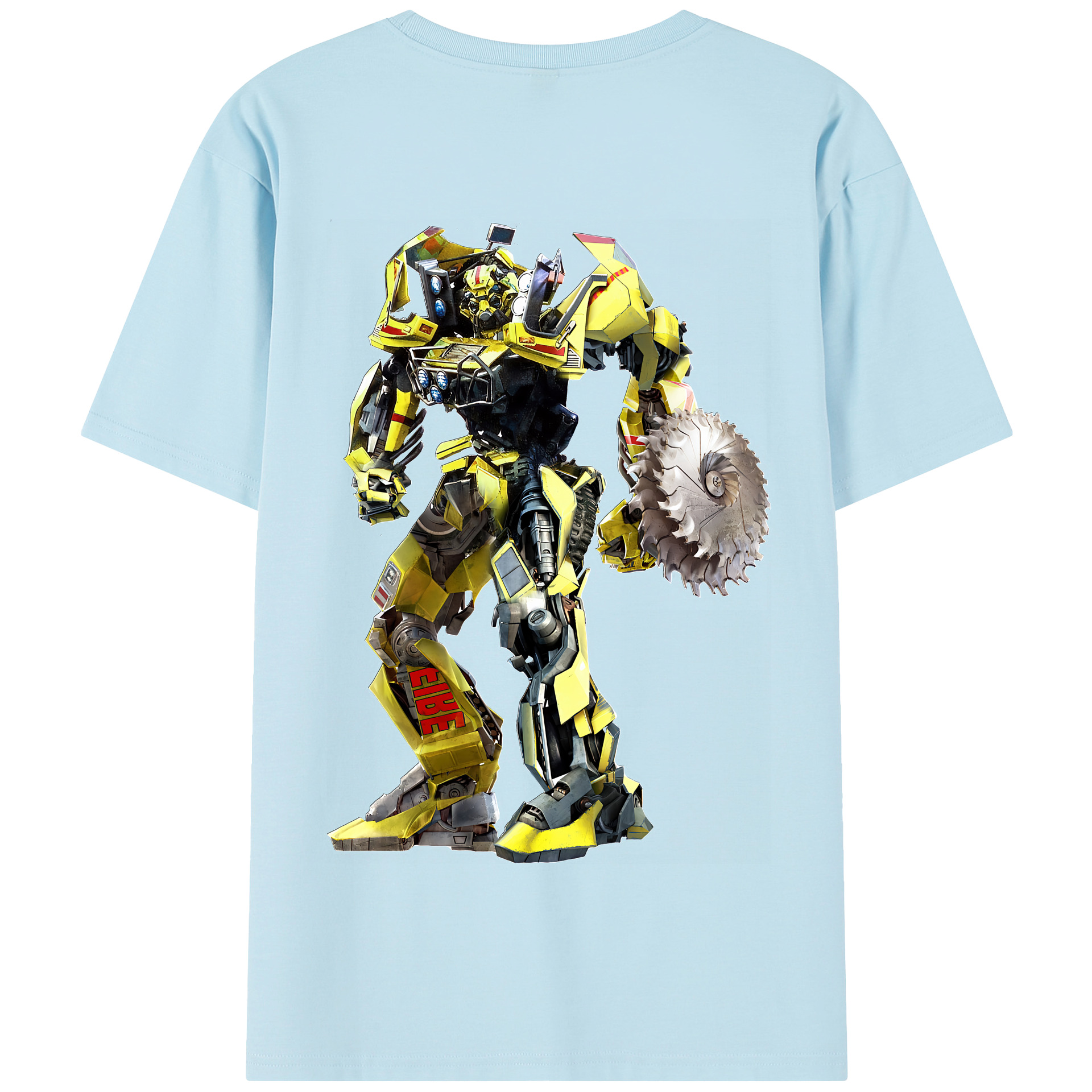 （画像用） Transformers トランスフォーマー 綿100％半袖Tシャツ（背面プリント）